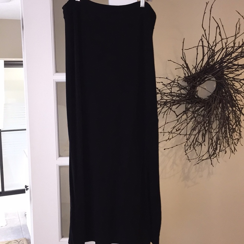 Black maxi skirt
